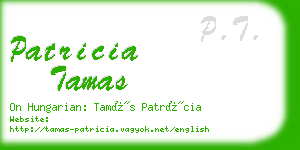 patricia tamas business card